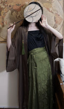 Load image into Gallery viewer, Chun yi 春意 Olive Green Weijin Tang 10 Panel Poqun Skirt