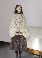 Load image into Gallery viewer, Chuju Lian 菊花链 Daisy Chain Reversible Cotton Modernized Ming Pipa Sleeve Top &amp; Skirt